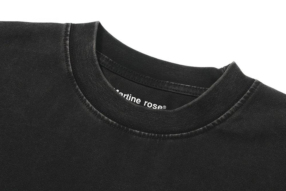 Design Rose Martin T-Shirt Black Washed Oversized Tee T-Shirts - 2