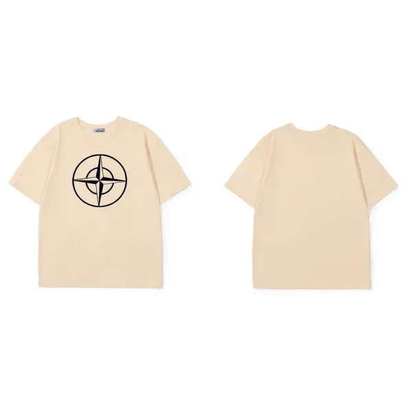 Stone Island Compass Logo T-Shirt Gray - 5