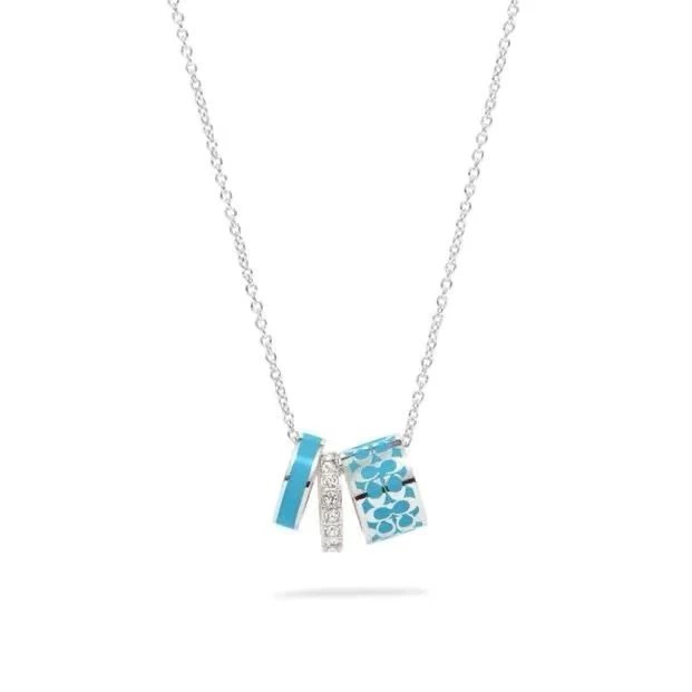 White Gold Blue Three-Ring - 001