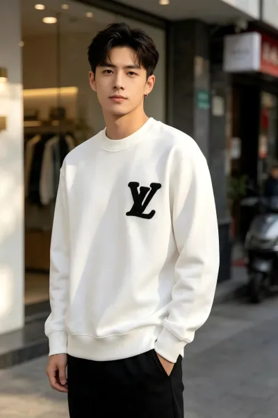 Valentino V Logo Black Sweatshirt Sweater - 5