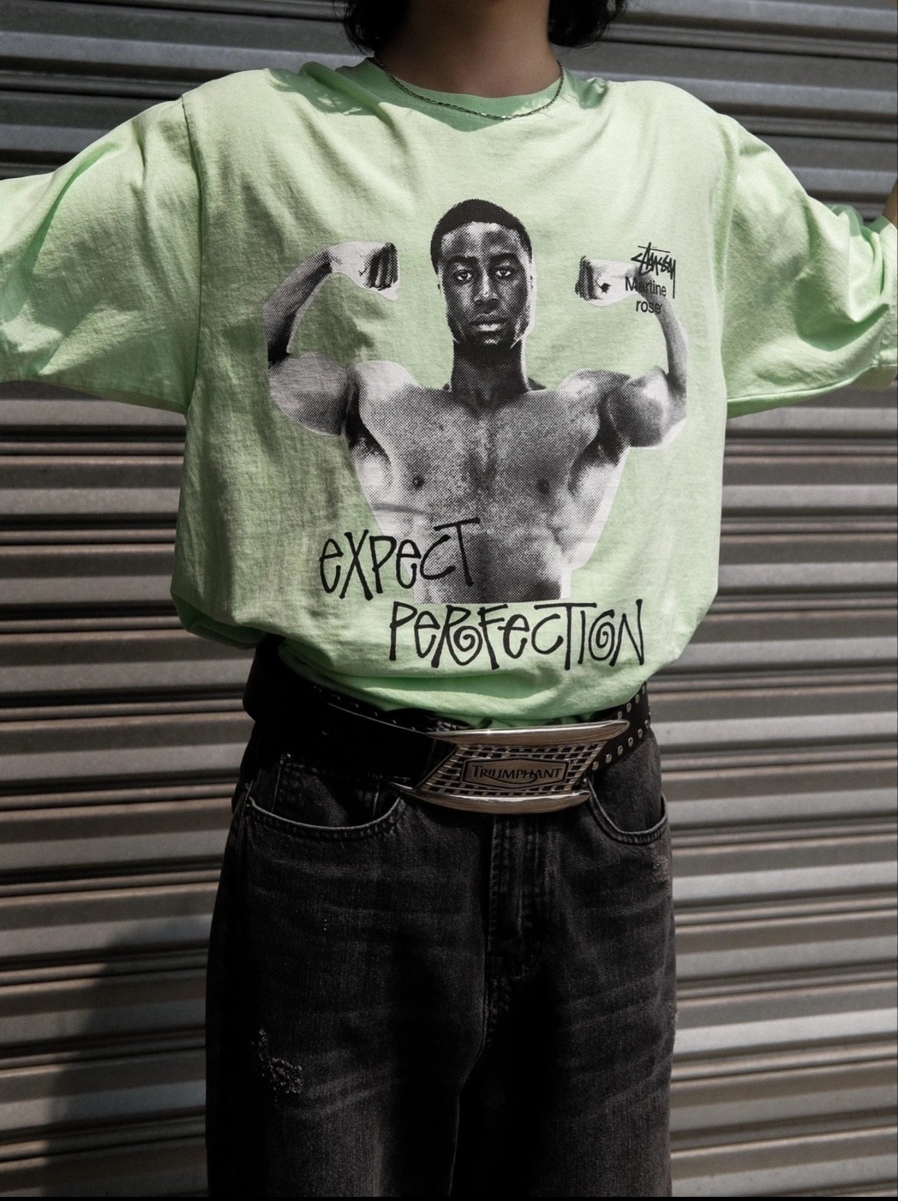 Design Spray Can S Logo Lime Green T-Shirt - 16
