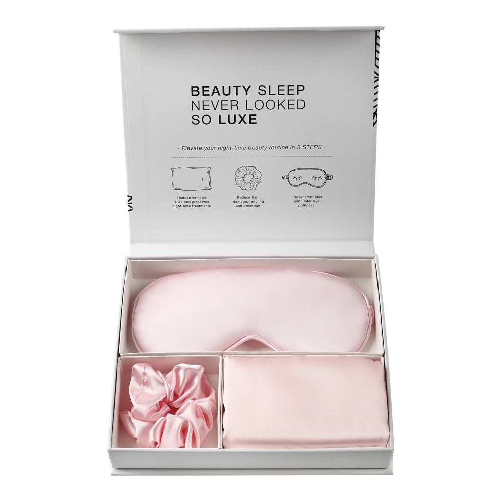 Design Silk Sleep Set Black Sleep Accessories Sleepwear - 7