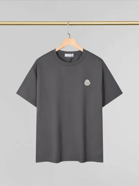 Moncler Logo Patch Gray T-Shirt - 1