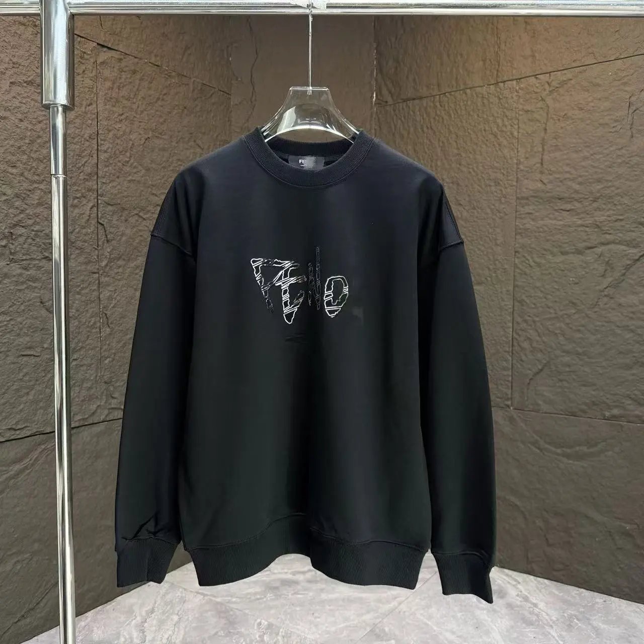 Gucci Logo Print Gray Hoodie - 19