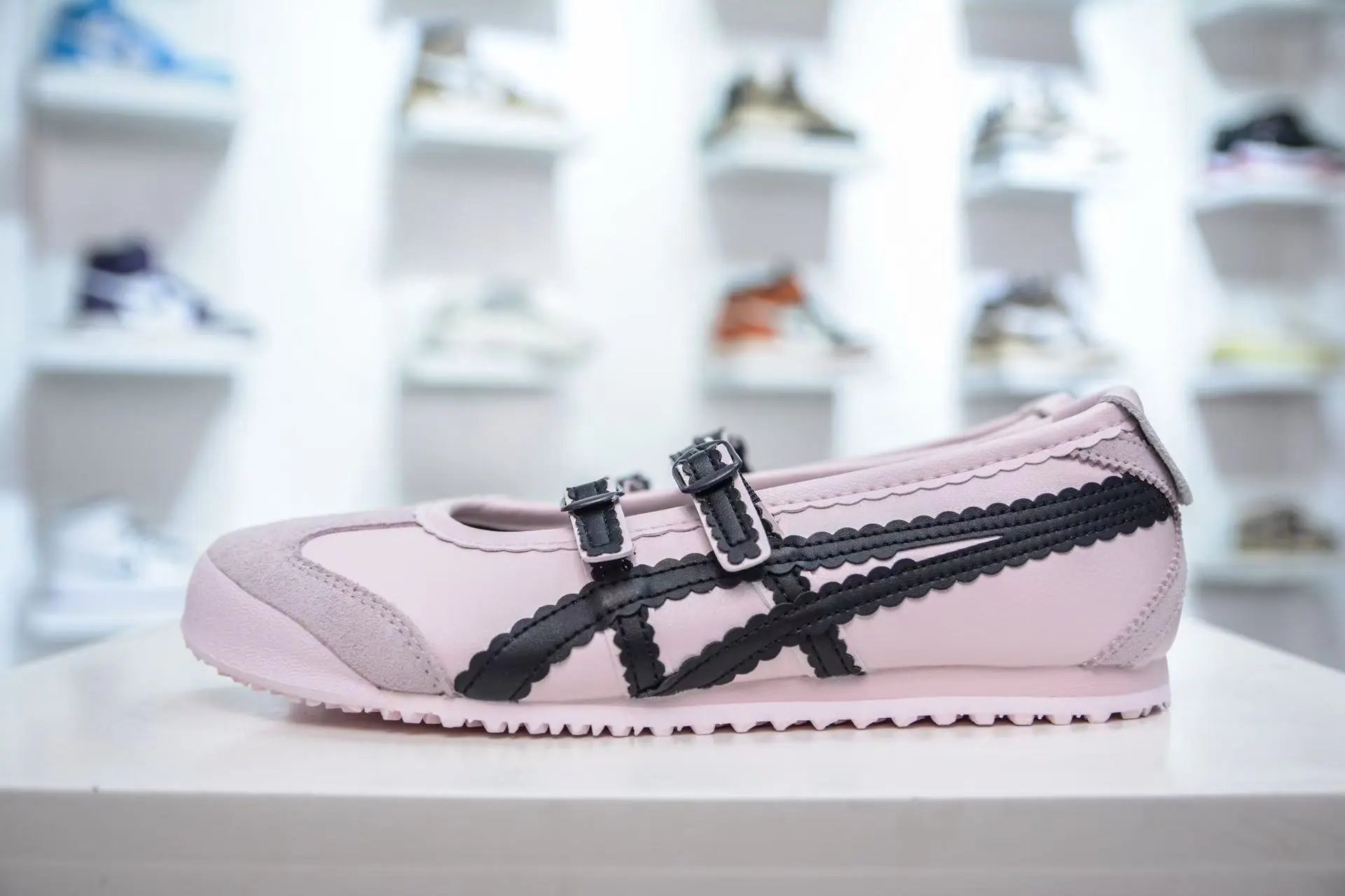 Onitsuka Tiger Asics Onitsuka Tiger Mexico 66 White Pink Sneakers Running Shoes - 14