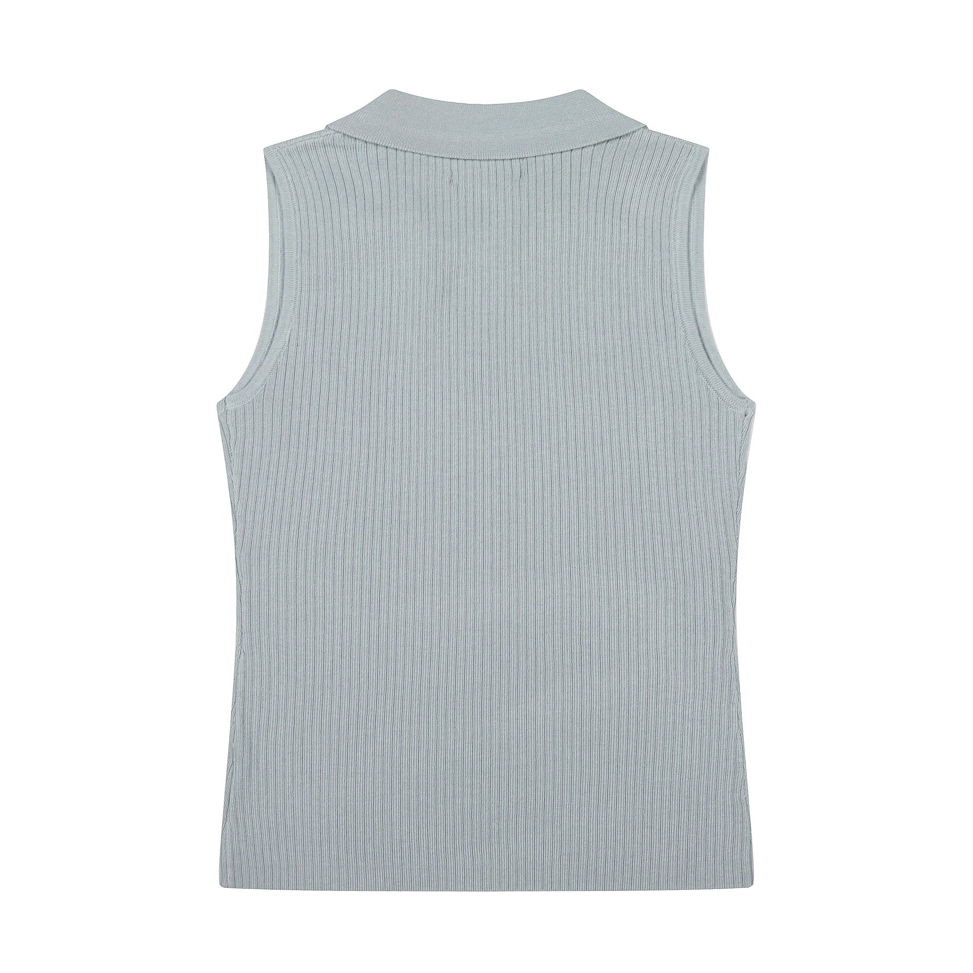 Polo Ralph Lauren Ribbed Knit Sleeveless Polo in Lavender Tops.polo - 10