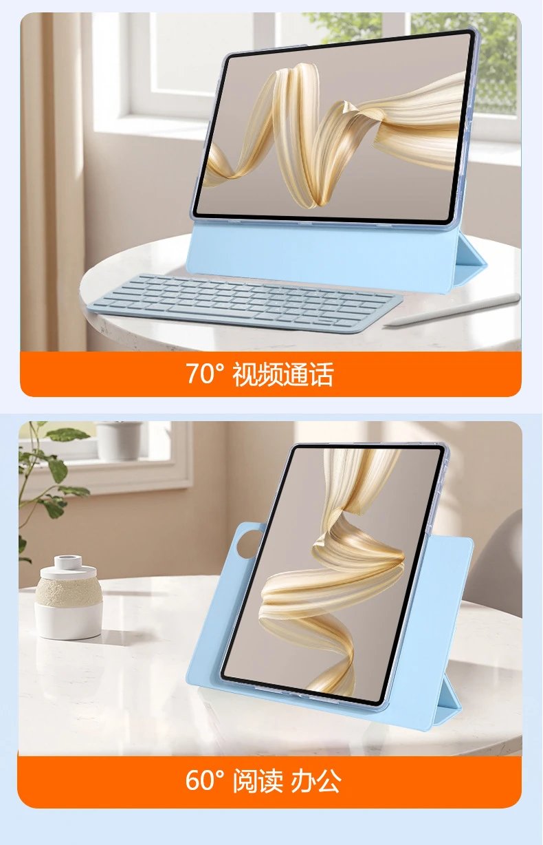 Design Huawei Tablet Case Snow White with Magnetic 720° Rotation Stand Computer Accessories - 11