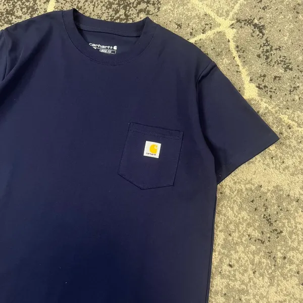 Carhartt Work In Progress Carhartt WIP Pocket T-Shirt Light Blue T-Shirt T-Shirts - 41