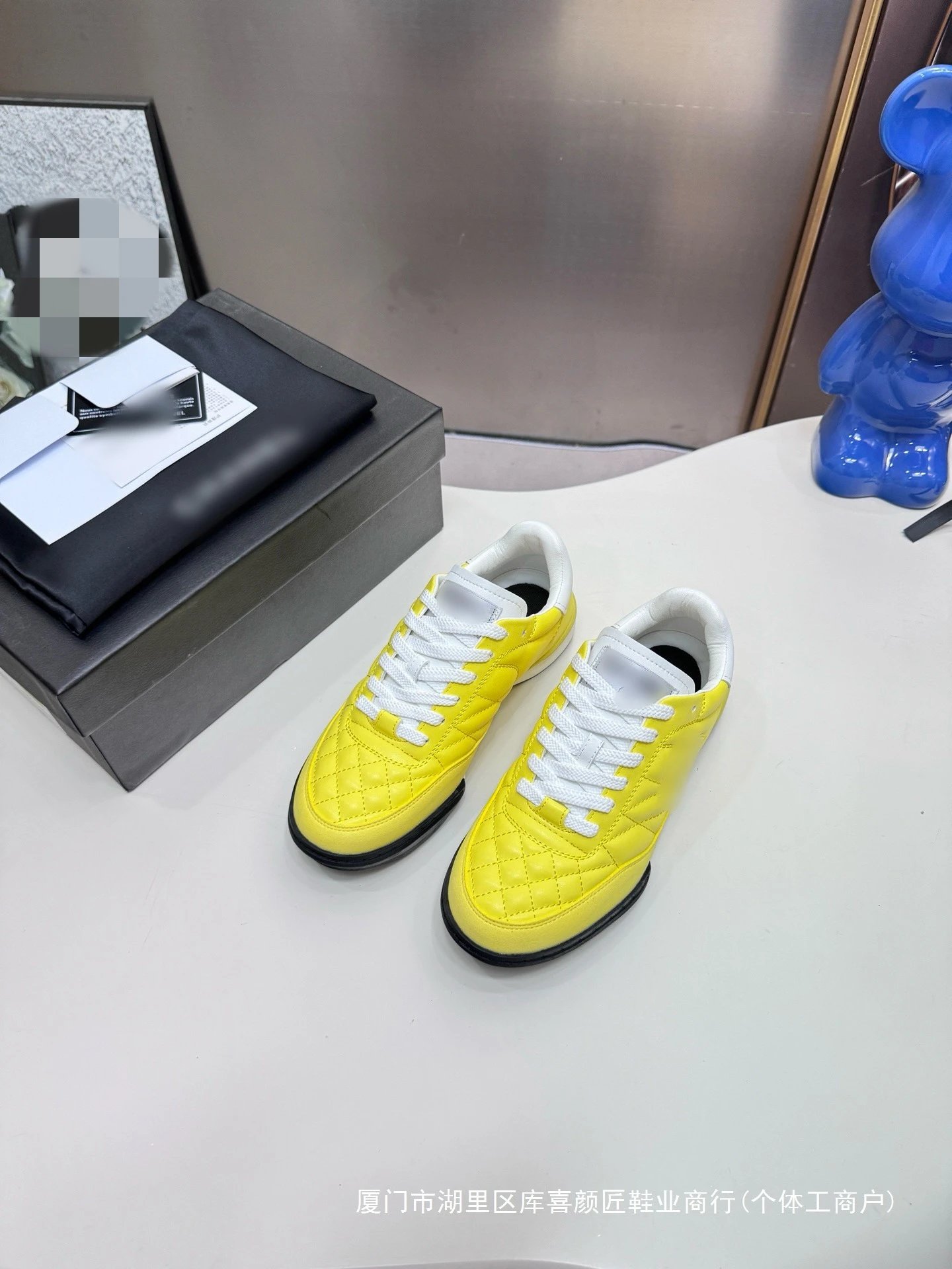 Chanel Sporty Quilted Silver Sneakers - 11