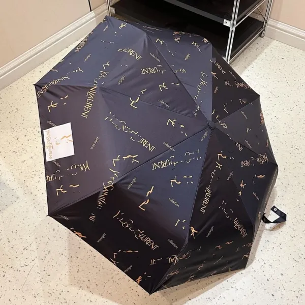 Chanel Monogram Print Umbrella Navy Blue Accessories - 27