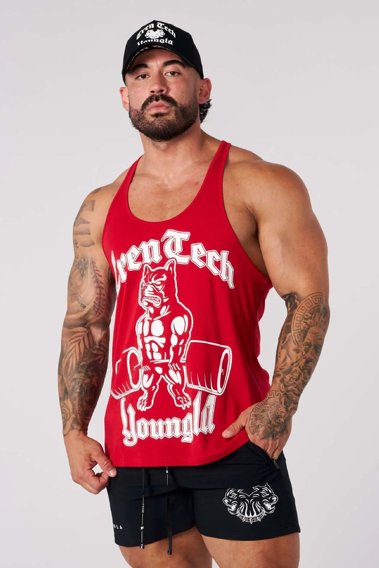 Design TrenTech Youngld Red Racerback Tank Top Vest Top - 12