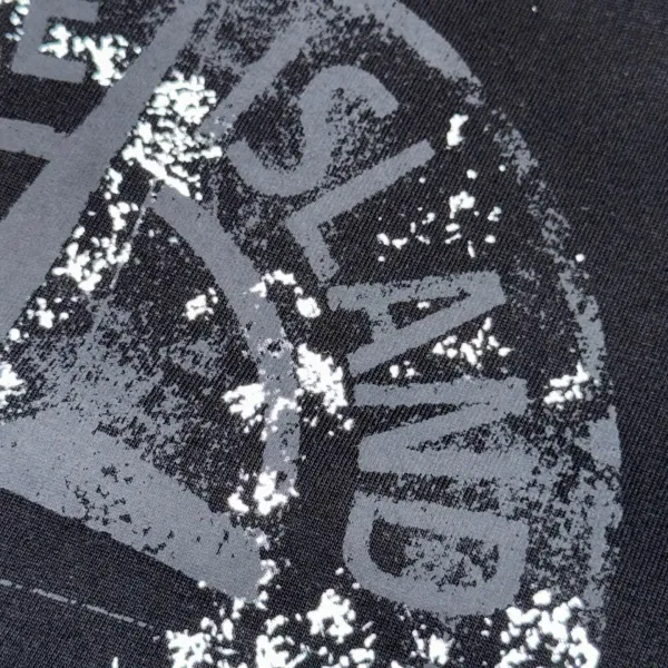 Stone Island Compass Logo T-Shirt Charcoal Gray T-Shirt - 28