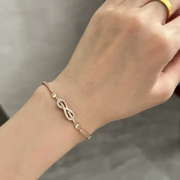 Emporio Armani Heart Charm Bracelet Gold Jewelry - 5
