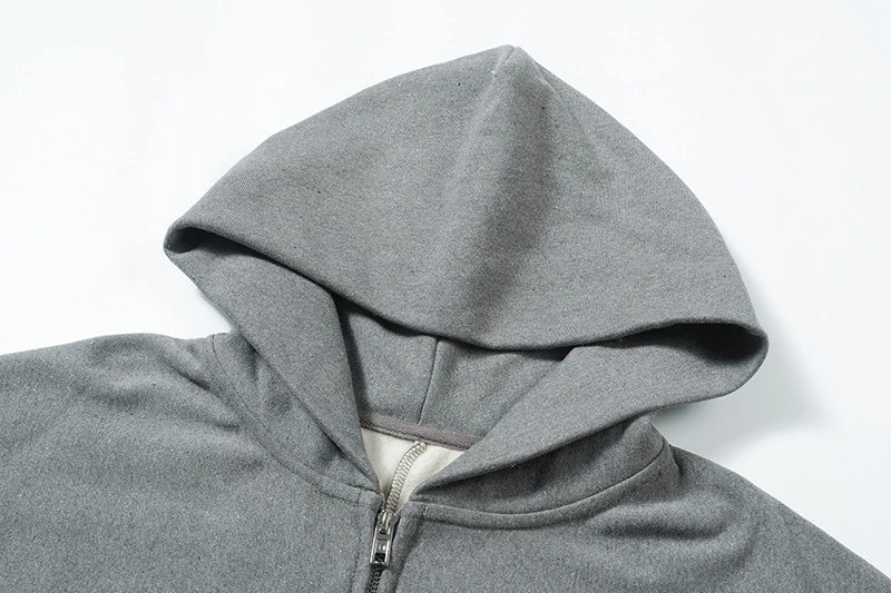 Design Oversized Zip-Up Hoodie Black - 3
