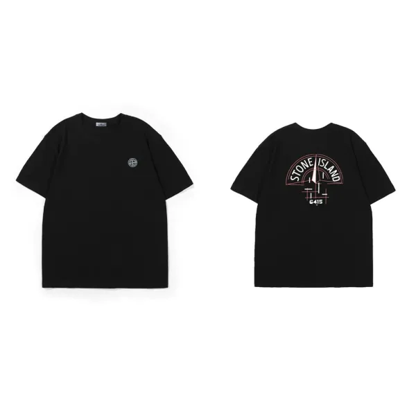 Stone Island Compass Logo T-Shirt Gray - 13