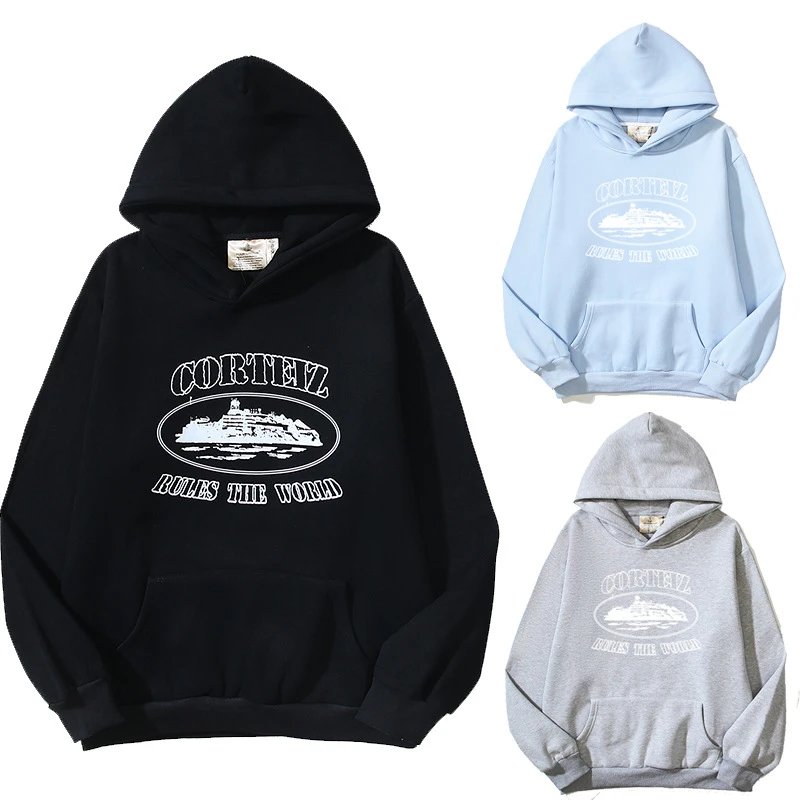 Design Embroidered Logo Black Hoodie - 36