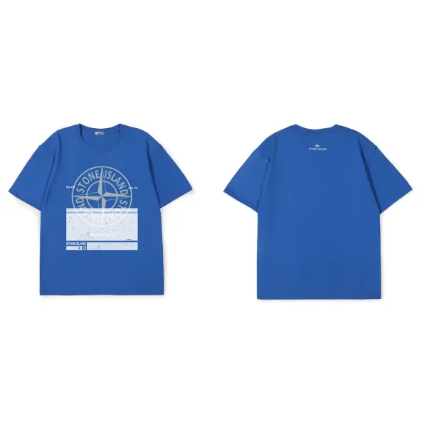 Stone Island Compass Logo T-Shirt Gray - 21