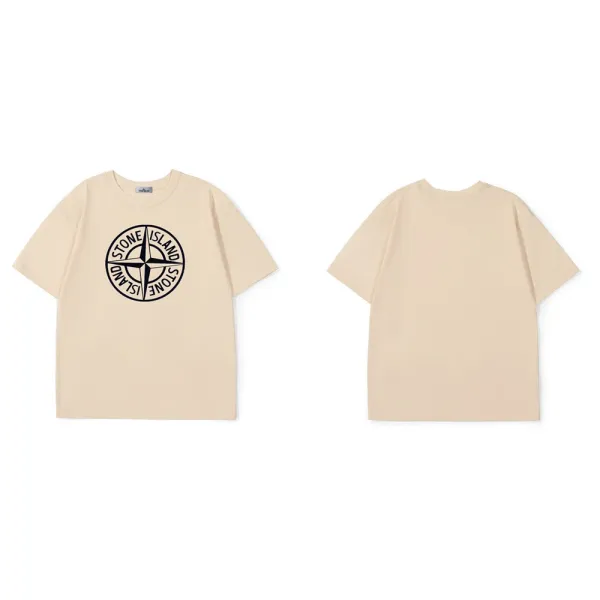 Stone Island Compass Logo T-Shirt Gray - 37