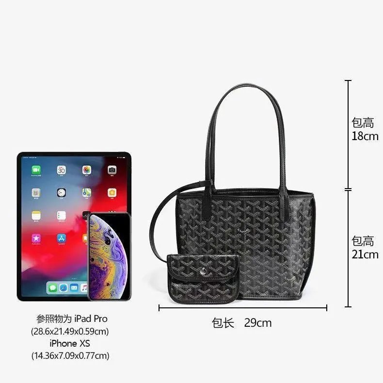 Goyard Saint Louis PM Tote Bag in Gray Monogram Canvas - 3