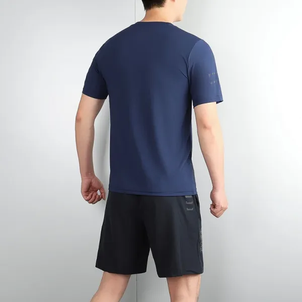 Design Performance T-Shirt and Shorts Set Gray Activewear - 11