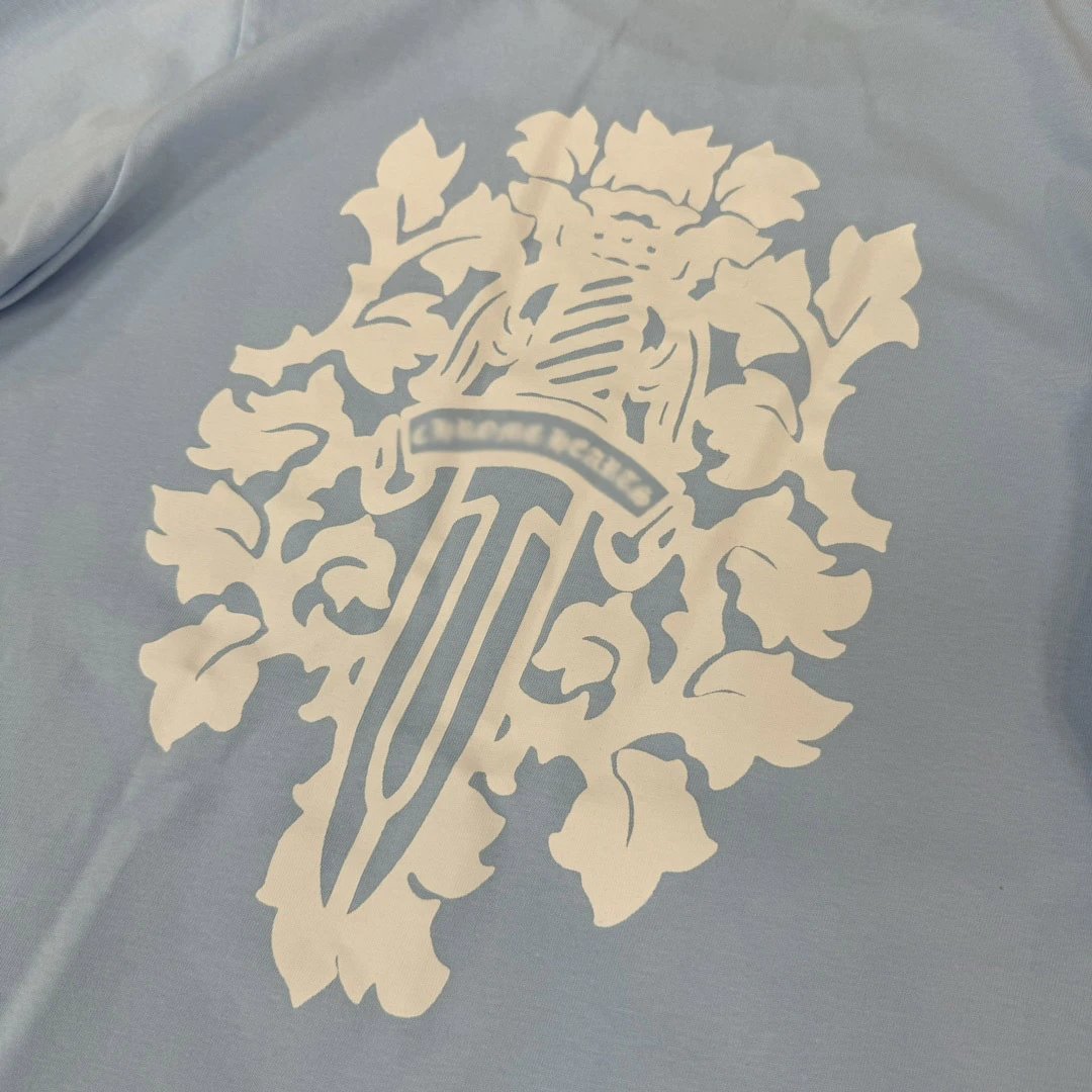 Chrome Hearts Long Sleeve T-Shirt Light Blue - 12