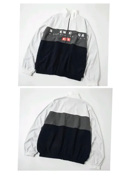 Design BENCA 10 Avenue GE GEV Windbreaker Jacket White Navy Gray Outerwear.windbreaker - 1