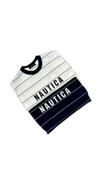 Design Nautica Striped Ringer T-Shirt White T-Shirts - 5