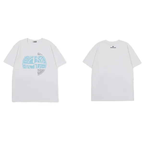 Stone Island Compass Logo T-Shirt White - 1