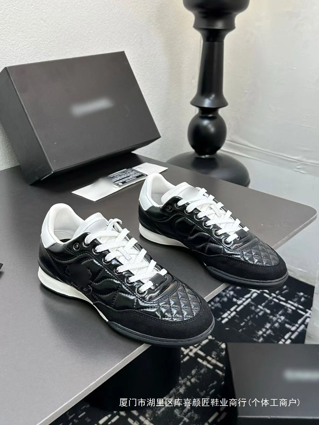 Chanel Sporty Quilted Silver Sneakers - 5