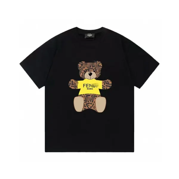 Fendi Teddy Bear Print White T-Shirt - 5