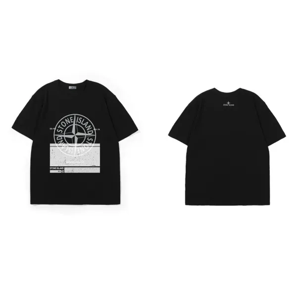 Stone Island Compass Logo T-Shirt Gray - 17