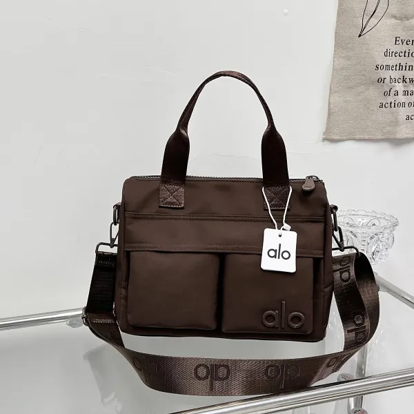 Alo Mini Boston Bag Mustard Yellow Handbag - 14