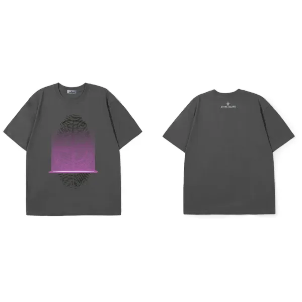 Stone Island Compass Logo T-Shirt Gray - 25