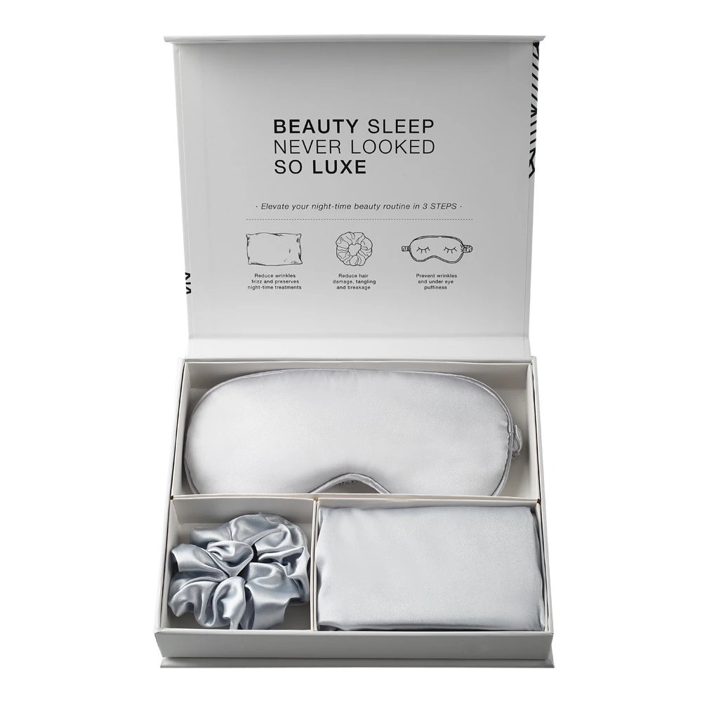 Design Silk Sleep Set Black Sleep Accessories Sleepwear - 6