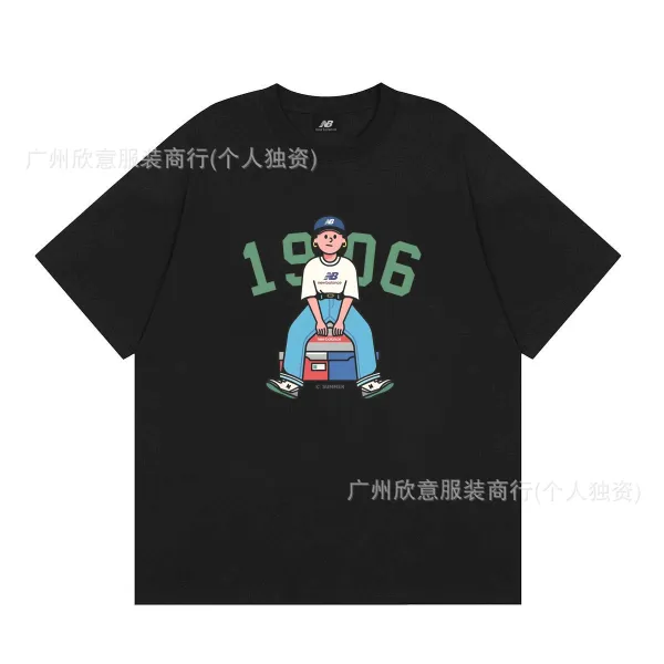 New Balance 1906 Graphic Print Black T-Shirt - 1