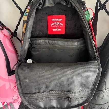Design Sprayground Creative Dept. Shark Mouth Backpack Black Backpacks - 3