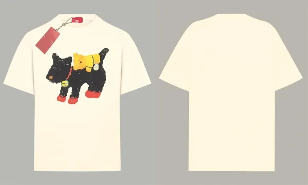 Gucci Scottie Dog Print Cream T-Shirt - 1