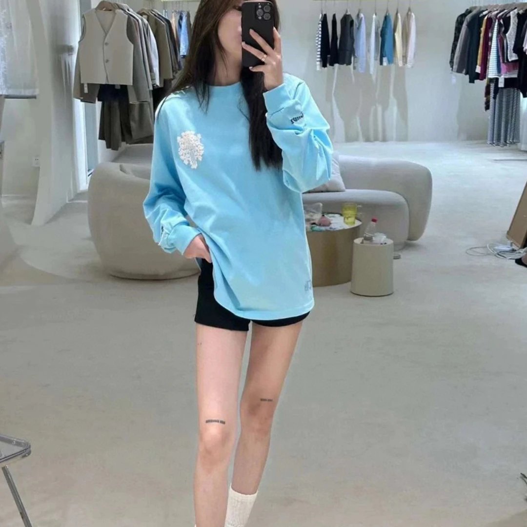 Chrome Hearts Long Sleeve T-Shirt Light Blue - 14