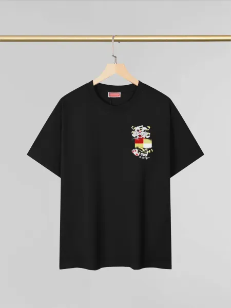 Kenzo Tiger Embroidered Black T-Shirt - 1