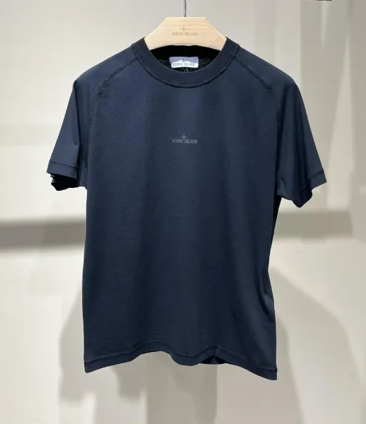 Stone Island Compass Logo T-Shirt Charcoal Gray T-Shirt - 15