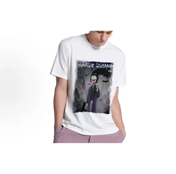 Design Charlie Luciano Maleficent x Aurora Graphic Print Off-White T-Shirt T-Shirts - 44