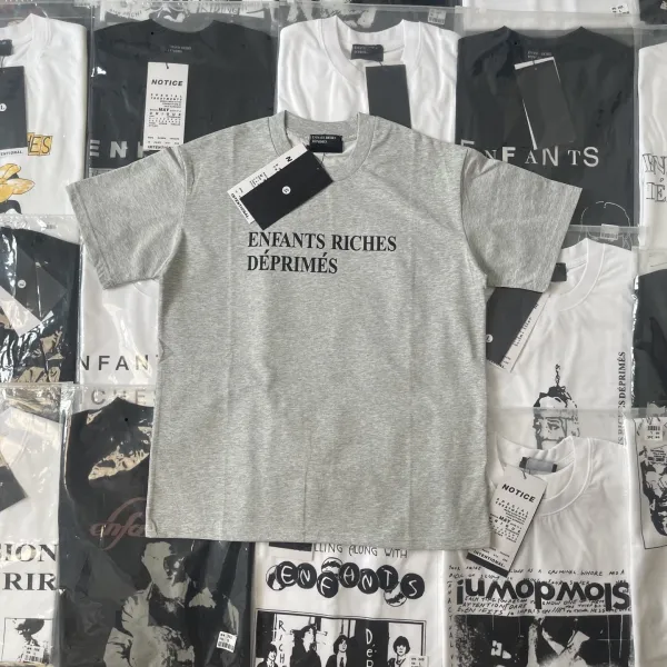 Enfants Riches Déprimés Logo Print Black T-Shirt - 8