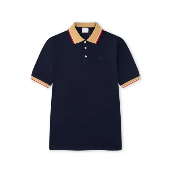 Design Classic Collar Polo White with Beige and Red Trim Polo Tops Polo - 22