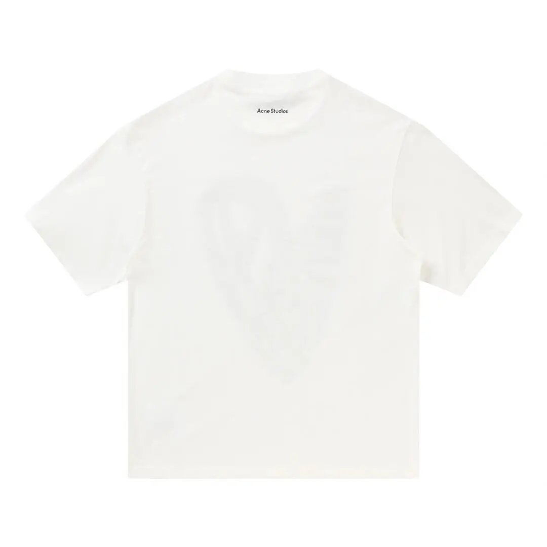 Acne Studios Embroidered Logo T-Shirt Charcoal Gray T-Shirt - 10