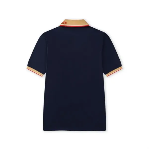 Design Classic Collar Polo White with Beige and Red Trim Polo Tops Polo - 23