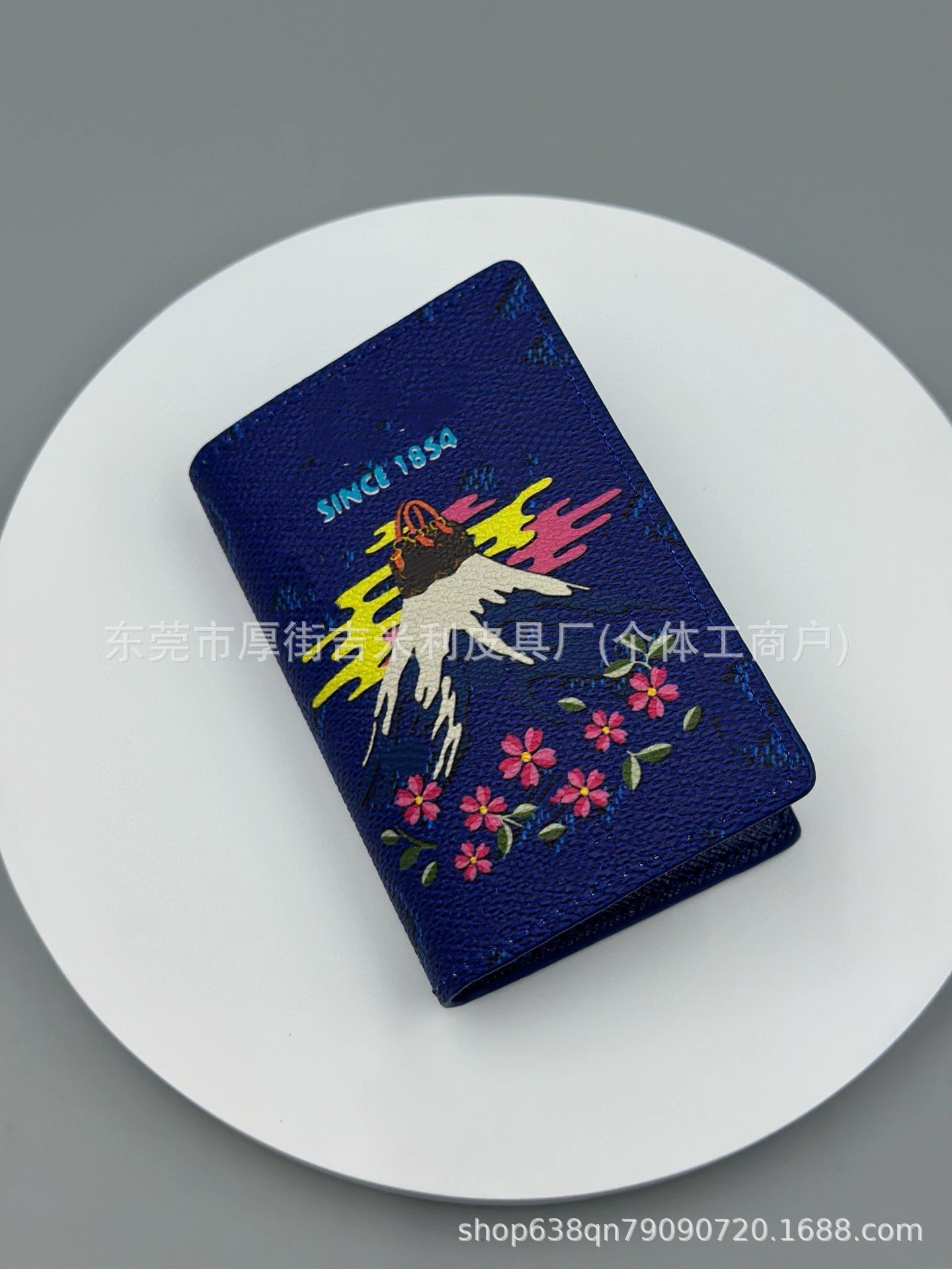 Design Tennis Court Print Orange Short Wallet - 3