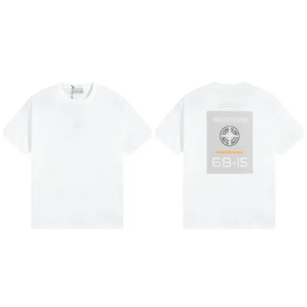 Stone Island Graphic Print T-Shirt White - 1