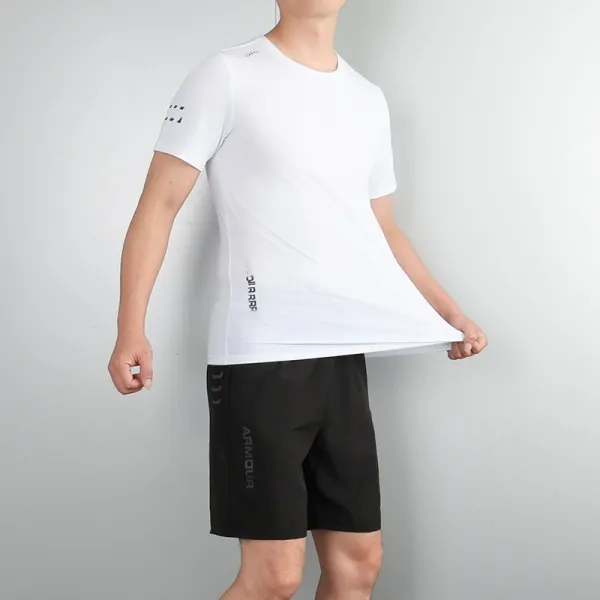 Design Performance T-Shirt and Shorts Set Gray Activewear - 18