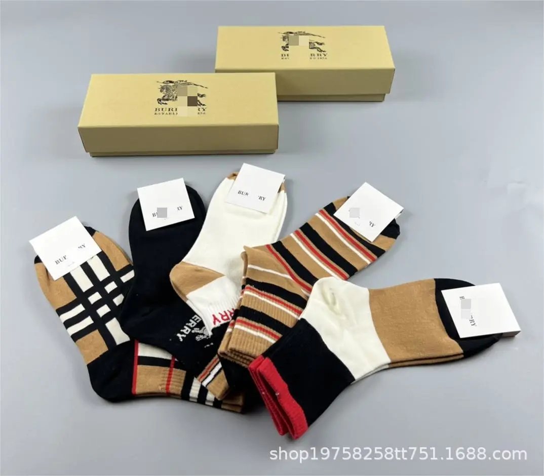 Burberry Classic Check and Logo Socks Set Multicolor Socks - 7