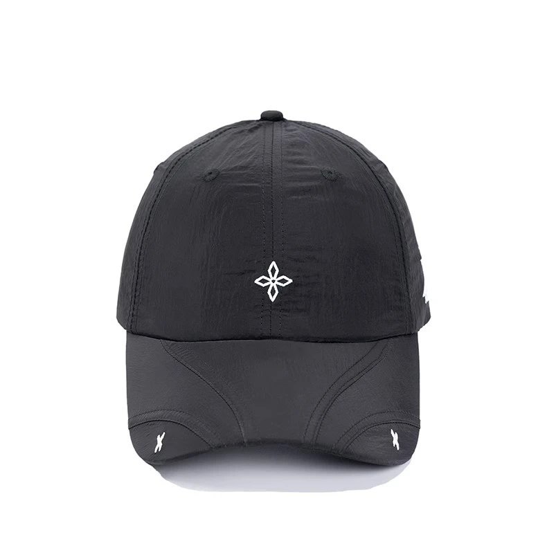 Design Structured Embroidered Baseball Cap Gray - 22